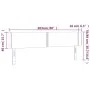 Kopfteil aus schwarzem Samt mit LED 203x16x78/88 cm von , Kopf- und Fußteile - Ref: Foro24-3123164, Preis: 67,31 €, Rabatt: %