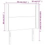 Cabecero con LED de terciopelo verde oscuro 93x16x118/128 cm de , Cabeceros y pies de cama - Ref: Foro24-3123947, Precio: 70,...