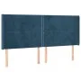 LED-Kopfteil aus dunkelblauem Samt, 183 x 16 x 118/128 cm von , Kopf- und Fußteile - Ref: Foro24-3123972, Preis: 129,36 €, Ra...