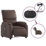 Sillón de masaje reclinable eléctrico cuero sintético marrón en Sillones | Comprar online en Foru.es