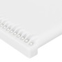 Cabecero con LED cuero sintético blanco 93x16x118/128 cm de , Cabeceros y pies de cama - Ref: Foro24-3123987, Precio: 90,52 €...
