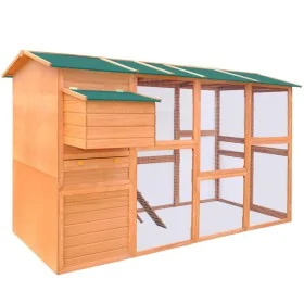 Gallinero de madera 295x163x170 cm de vidaXL, Jaulas y habitáculos para animales pequeños - Ref: Foro24-170411, Precio: 644,4...