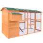 Gallinero de madera 295x163x170 cm de vidaXL, Jaulas y habitáculos para animales pequeños - Ref: Foro24-170411, Precio: 646,2...