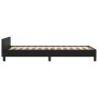 Estructura de cama con cabecero cuero sintético negro 90x190 cm de , Camas y somieres - Ref: Foro24-3125482, Precio: 127,80 €...