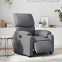 Sillón de masaje reclinable eléctrico cuero sintético gris en Sillones | Comprar online en Foru.es