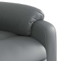 Sillón de masaje reclinable eléctrico cuero sintético gris en Sillones | Comprar online en Foru.es