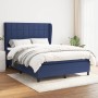 Cama box spring con colchón tela azul 140x190 cm de , Camas y somieres - Ref: Foro24-3127963, Precio: 511,68 €, Descuento: %