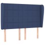 Cama box spring con colchón tela azul 140x190 cm de , Camas y somieres - Ref: Foro24-3127963, Precio: 511,68 €, Descuento: %