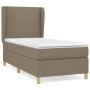 Cama box spring con colchón tela gris taupe 80x200 cm de , Camas y somieres - Ref: Foro24-3128321, Precio: 361,68 €, Descuent...