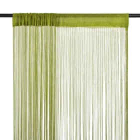 Fringe curtains 2 pieces 100x250 cm green by vidaXL, Curtains and curtains - Ref: Foro24-132412, Price: 20,52 €, Discount: %