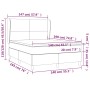 Cama box spring con colchón tela azul 140x190 cm de , Camas y somieres - Ref: Foro24-3128363, Precio: 526,53 €, Descuento: %