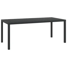 Mesa de jardín de aluminio y WPC negra 185x90x74 cm de vidaXL, Mesas de jardín - Ref: Foro24-42792, Precio: 278,76 €, Descuen...