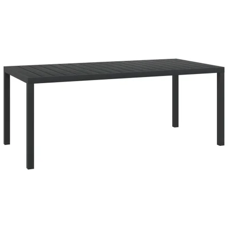 Mesa de jardín de aluminio y WPC negra 185x90x74 cm de vidaXL, Mesas de jardín - Ref: Foro24-42792, Precio: 278,76 €, Descuen...