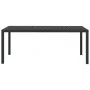 Mesa de jardín de aluminio y WPC negra 185x90x74 cm de vidaXL, Mesas de jardín - Ref: Foro24-42792, Precio: 278,76 €, Descuen...