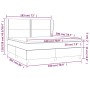 Cama box spring con colchón terciopelo rosa 180x200 cm de , Camas y somieres - Ref: Foro24-3129170, Precio: 553,74 €, Descuen...