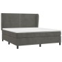 Cama box spring con colchón terciopelo gris oscuro 180x200 cm de , Camas y somieres - Ref: Foro24-3129166, Precio: 569,68 €, ...