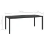 Mesa de jardín de aluminio y WPC negra 185x90x74 cm de vidaXL, Mesas de jardín - Ref: Foro24-42792, Precio: 278,76 €, Descuen...