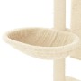 Rascador para gatos con postes de sisal color crema 130,5 cm en Mobiliario para gatos | Comprar online en Foru.es