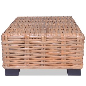 Mesa de centro de ratán natural 45x45x30 cm– de vidaXL, Mesas de centro - Ref: Foro24-244627, Precio: 89,02 €, Descuento: %