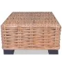 Mesa de centro de ratán natural 45x45x30 cm– de vidaXL, Mesas de centro - Ref: Foro24-244627, Precio: 87,68 €, Descuento: %