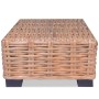 Mesa de centro de ratán natural 45x45x30 cm– de vidaXL, Mesas de centro - Ref: Foro24-244627, Precio: 89,02 €, Descuento: %