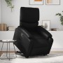 Sillón reclinable elevable cuero artificial negro en Sillones | Comprar online en Foru.es