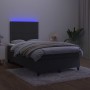Cama box spring colchón y LED terciopelo negro 120x200 cm de , Camas y somieres - Ref: Foro24-3136055, Precio: 406,00 €, Desc...