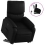 Sillón reclinable elevable cuero artificial negro en Sillones | Comprar online en Foru.es