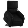 Sillón reclinable elevable cuero artificial negro en Sillones | Comprar online en Foru.es
