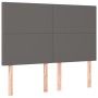 Cama box spring con colchón cuero sintético gris 140x200 cm de , Camas y somieres - Ref: Foro24-3137549, Precio: 537,45 €, De...
