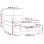 Box spring bed with gray synthetic leather mattress 140x200 cm by , Beds and slatted bases - Ref: Foro24-3137549, Price: 547,...