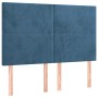 Cama box spring con colchón terciopelo azul oscuro 140x200 cm de , Camas y somieres - Ref: Foro24-3137729, Precio: 511,15 €, ...