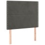 Cama box spring con colchón terciopelo gris oscuro 90x200 cm de , Camas y somieres - Ref: Foro24-3137762, Precio: 350,16 €, D...