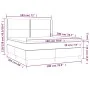 Box spring bed with mattress and LED dark gray velvet 180x200 cm by , Beds and slatted bases - Ref: Foro24-3139518, Price: 56...