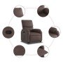 Sillón reclinable elevable cuero sintético marrón en Sillones | Comprar online en Foru.es
