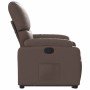 Sillón reclinable elevable cuero sintético marrón en Sillones | Comprar online en Foru.es