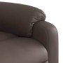 Sillón reclinable elevable cuero sintético marrón en Sillones | Comprar online en Foru.es