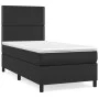 Box spring bed with black synthetic leather mattress 80x200 cm by , Beds and slatted bases - Ref: Foro24-3142749, Price: 306,...