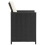 Sillas de jardín con cojines 2 unidades ratán sintético negro de vidaXL, Sillas de jardín - Ref: Foro24-42559, Precio: 128,21...
