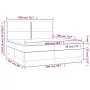 Box spring bed with white synthetic leather mattress 200x200 cm by , Beds and slatted bases - Ref: Foro24-3142804, Price: 690...