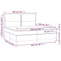 Cama box spring con colchón cuero sintético blanco 200x200 cm de , Camas y somieres - Ref: Foro24-3142804, Precio: 692,69 €, ...