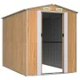 Cobertizo jardín acero galvanizado marrón claro 192x274x223 cm de , Cobertizos - Ref: Foro24-3147472, Precio: 379,34 €, Descu...