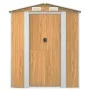 Cobertizo jardín acero galvanizado marrón claro 192x274x223 cm de , Cobertizos - Ref: Foro24-3147472, Precio: 379,34 €, Descu...