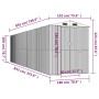 Cobertizo jardín acero galvanizado marrón claro 192x855x223 cm de , Cobertizos - Ref: Foro24-3147479, Precio: 1,00 €, Descuen...