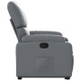 Sillón reclinable elevable cuero artificial gris en Sillones | Comprar online en Foru.es