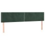 Cabeceros 2 unidades de terciopelo verde oscuro 90x5x78/88 cm de , Cabeceros y pies de cama - Ref: Foro24-345981, Precio: 48,...