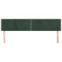 Cabeceros 2 unidades de terciopelo verde oscuro 90x5x78/88 cm de , Cabeceros y pies de cama - Ref: Foro24-345981, Precio: 48,...