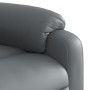 Sillón reclinable elevable cuero artificial gris en Sillones | Comprar online en Foru.es