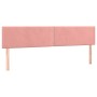 Cabeceros 2 unidades de terciopelo rosa 90x5x78/88 cm de , Cabeceros y pies de cama - Ref: Foro24-345983, Precio: 47,36 €, De...