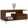 Mesa de centro madera contrachapada roble marrón 90x49x45 cm de , Mesas de centro - Ref: Foro24-831027, Precio: 62,87 €, Desc...